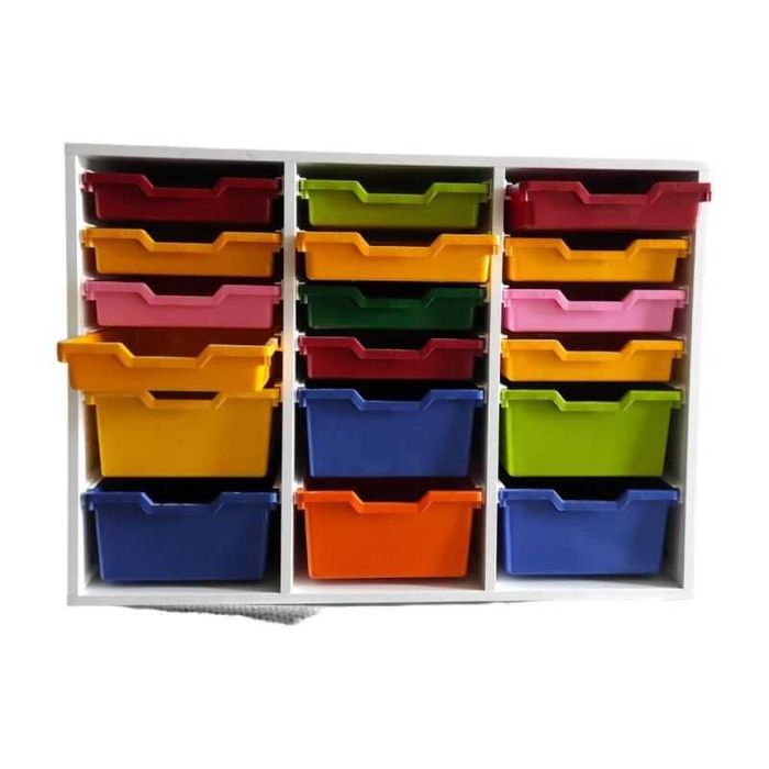 Шкаф с цветни кутии полипропилен