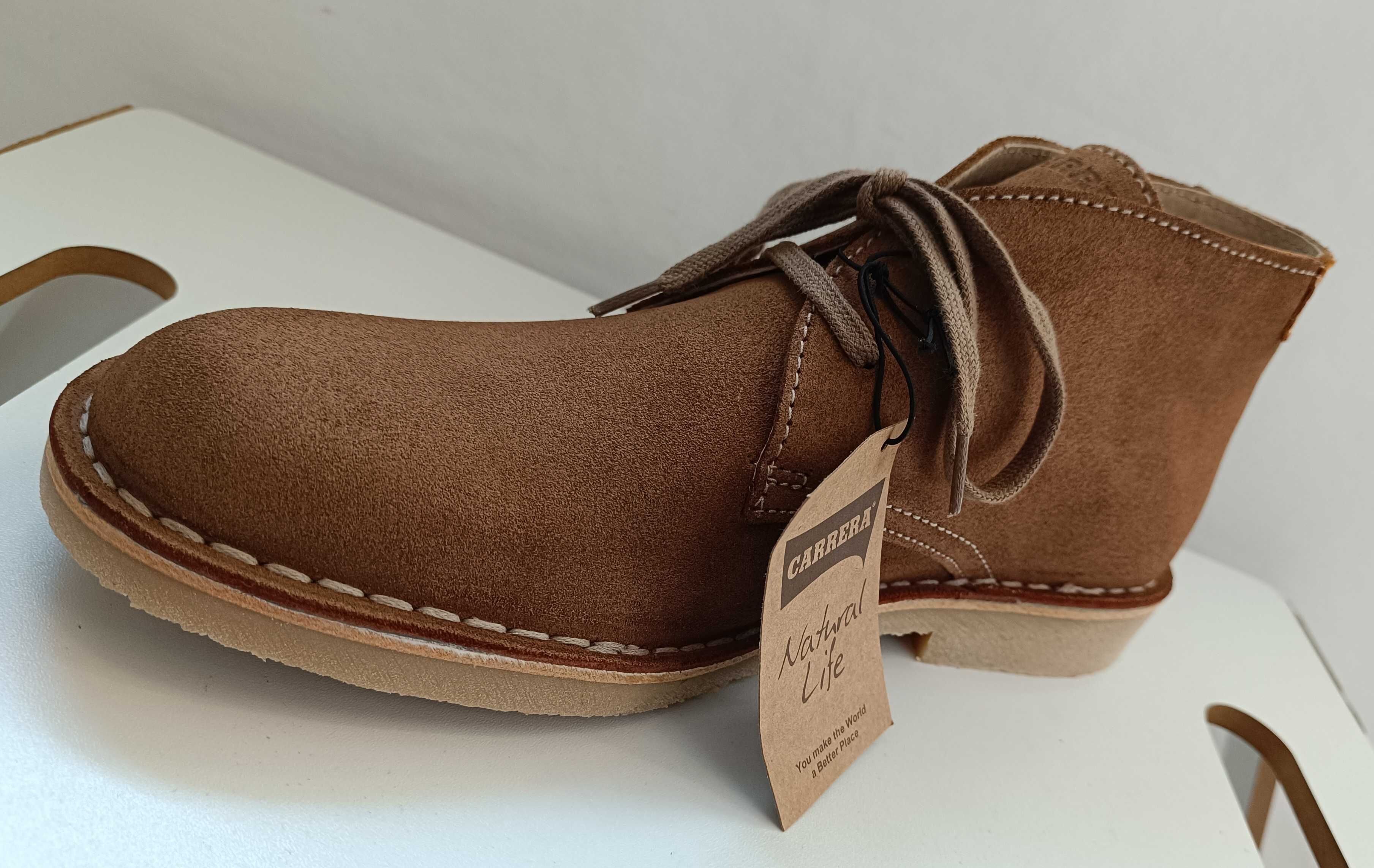 Ghete chukka 44 desert Carrera Jeans NOI piele naturala moale