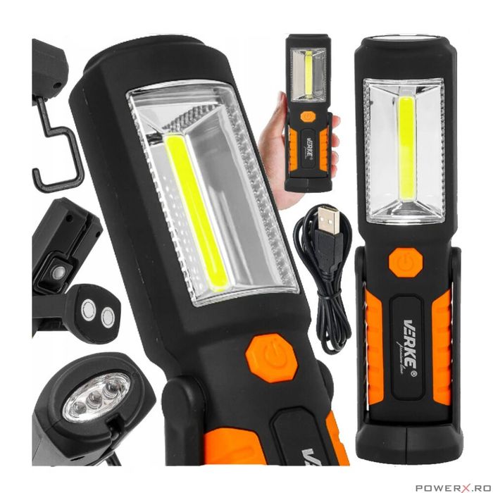 Lampa de lucru pentru atelier, led 2 W, Verke