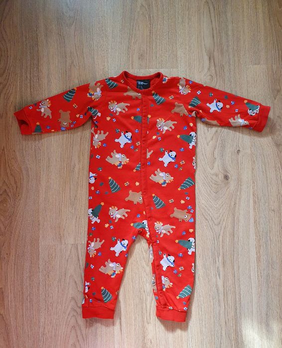 Коледни гащеризони, за 3-6 мес и за около 1 година, 80 см