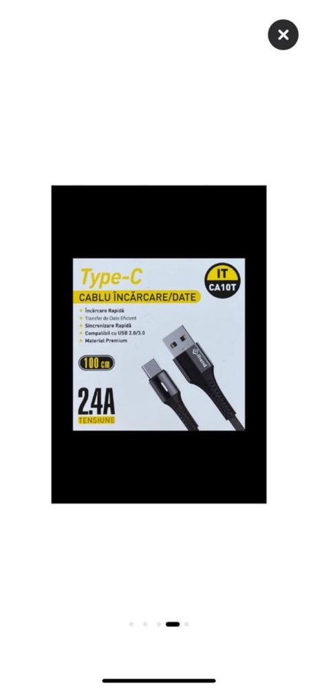 Cablu de incarcare type C premium