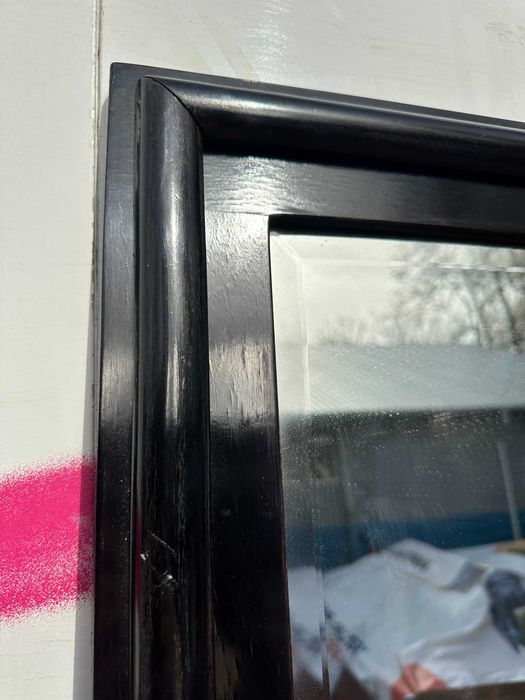 Oglinda Vintage de cristal cu rama din lemn masiv 200x65 cm