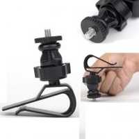 Prindere cu clips lampa, camera foto, Gopro surub 1/4 inch