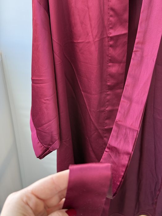 Пижама с дълъг ръкав H&M и домашен сатенен халат