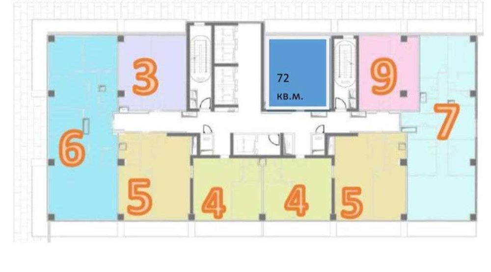 Ташкент Сити, Продам квартиру в новостройке 2/14/25, коробка
