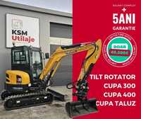 Mini excavator KSM U35 STAGE 5 + TILTROTATOR - stoc Brasov