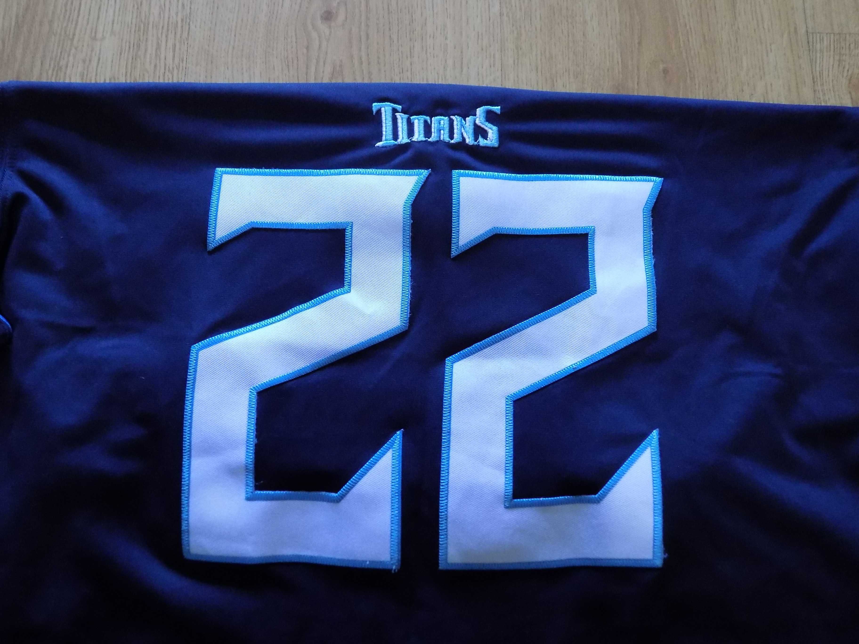 тениска tennessee titans derrick henry # 22 nfl nike оригинал мъжка L