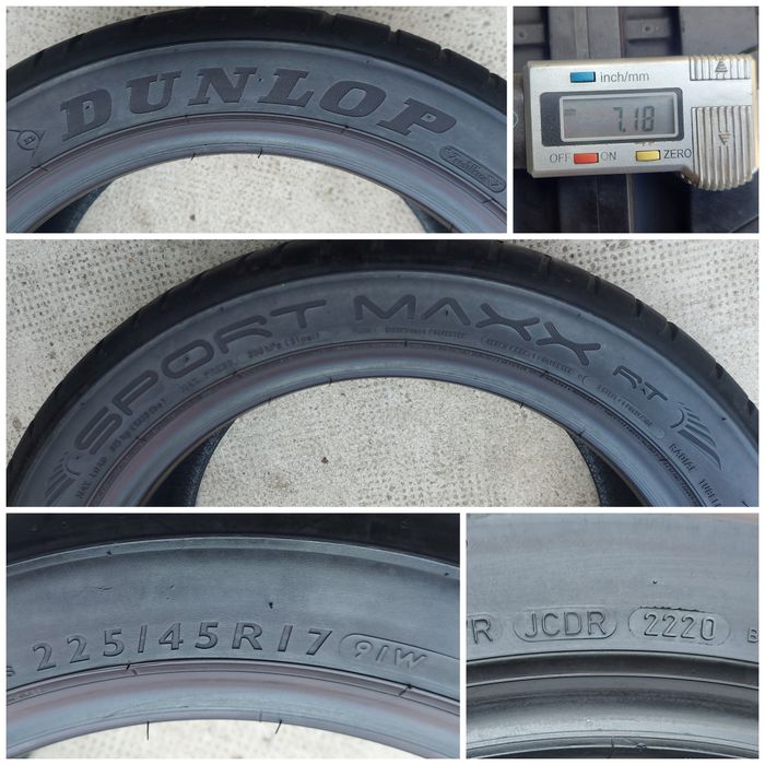 O bucată 225/45 R17 vară - una Kormoran Dunlop