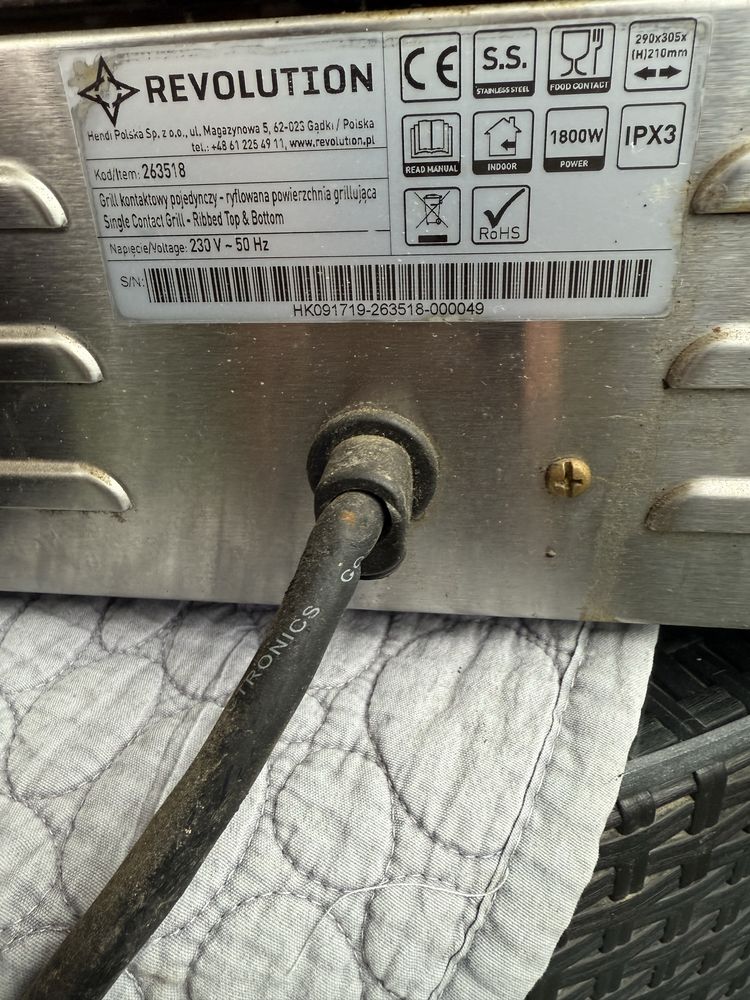 Profesional Revolution Grill de contact,panini,toaster,sandwich,inox