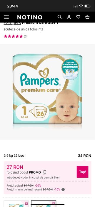 Pampers numarul 1