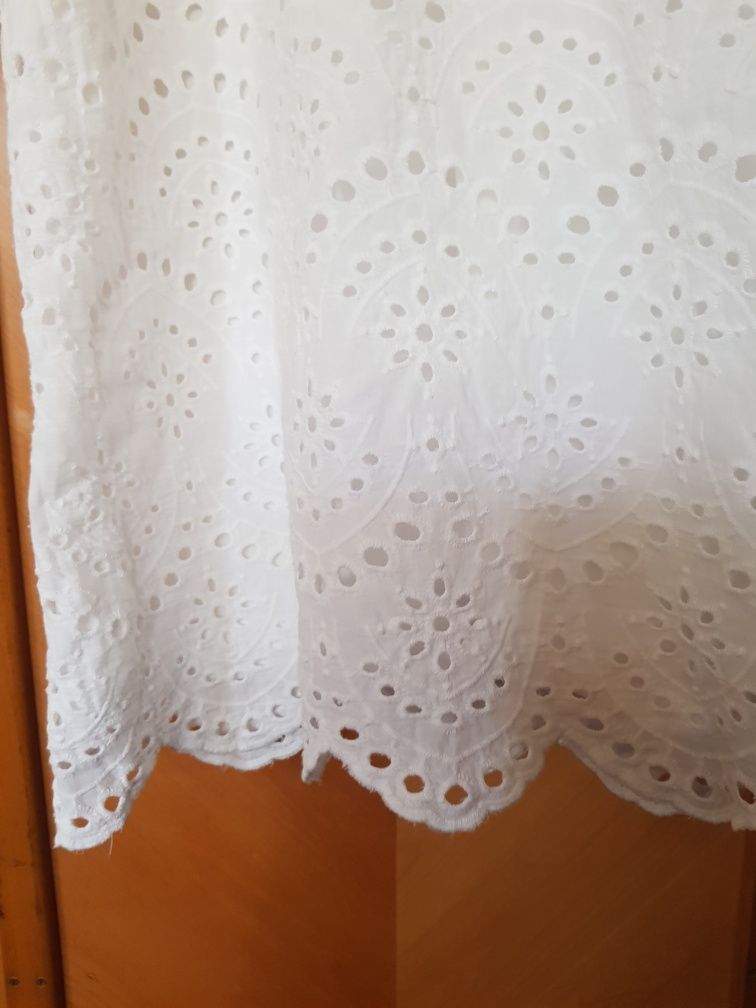 Rochie Only nr. 36, broderie englezească din bumbac 100%, impecabilă