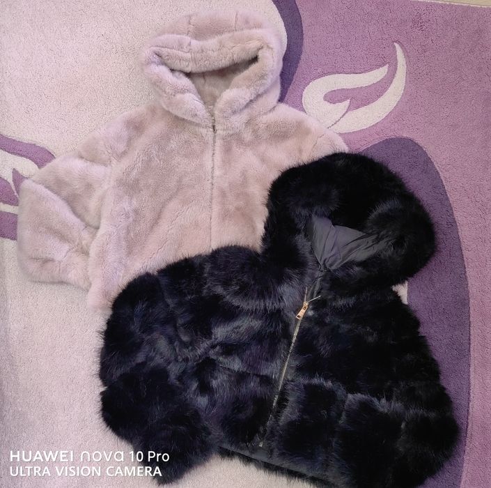 Къси якета с еко косъм