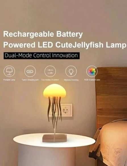 Lampa meduza miscatoare interactiva LED ambientala decor Premium NOU