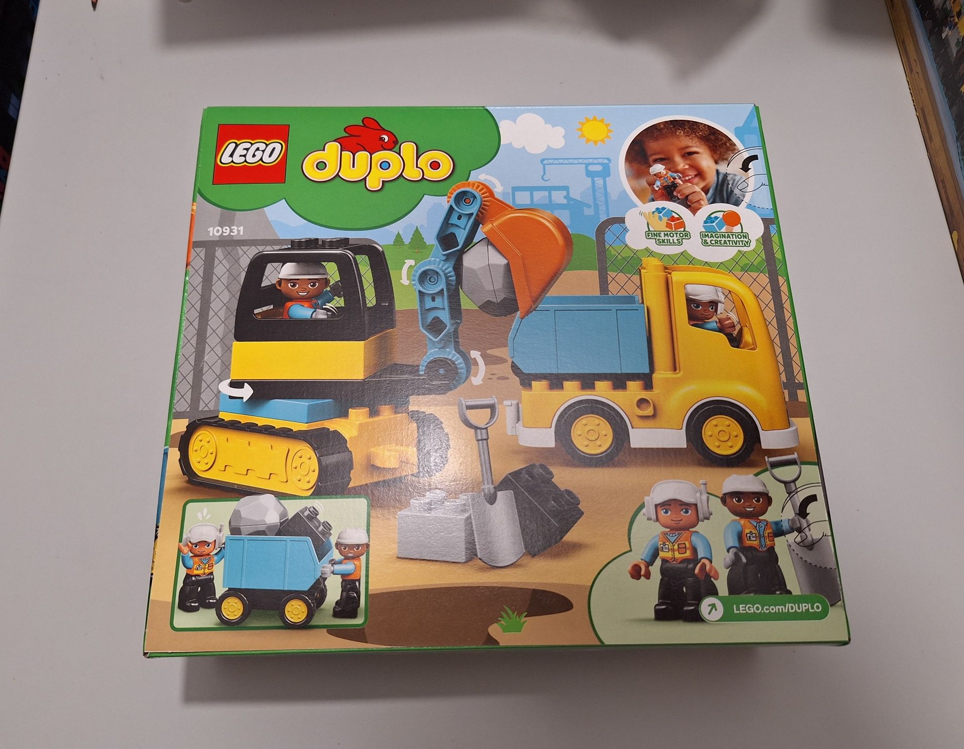 LEGO Duplo  10931 Camion si Excavator pe senile