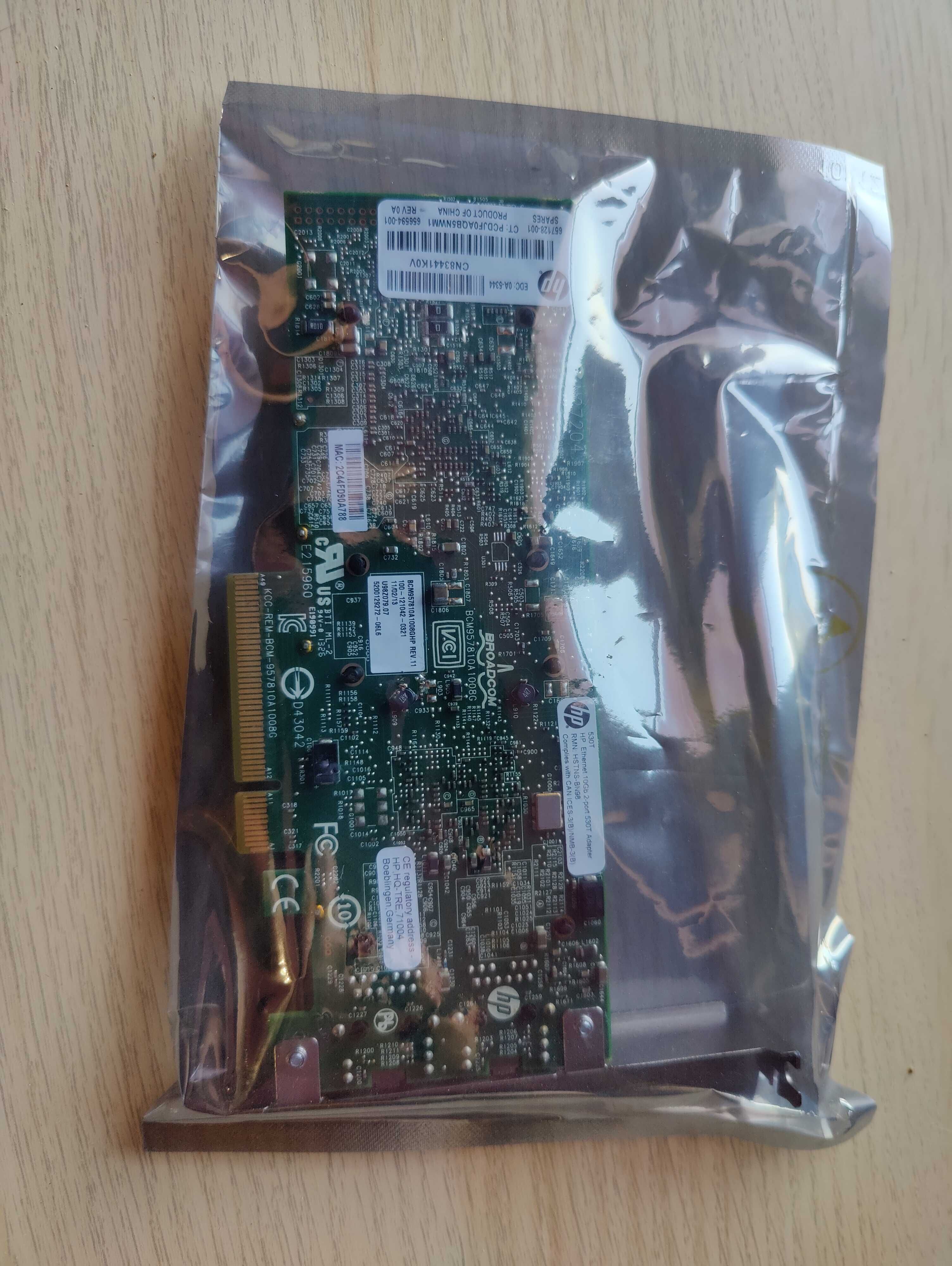 Placa retea HP 530T dual port 10GBe
