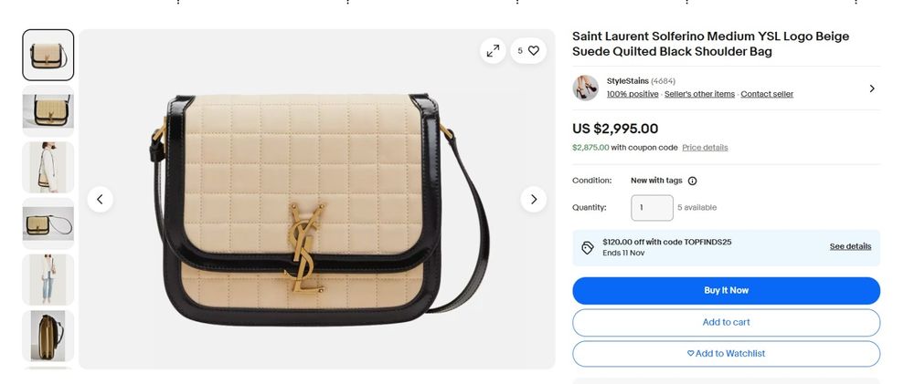 Geanta saint laurent originala