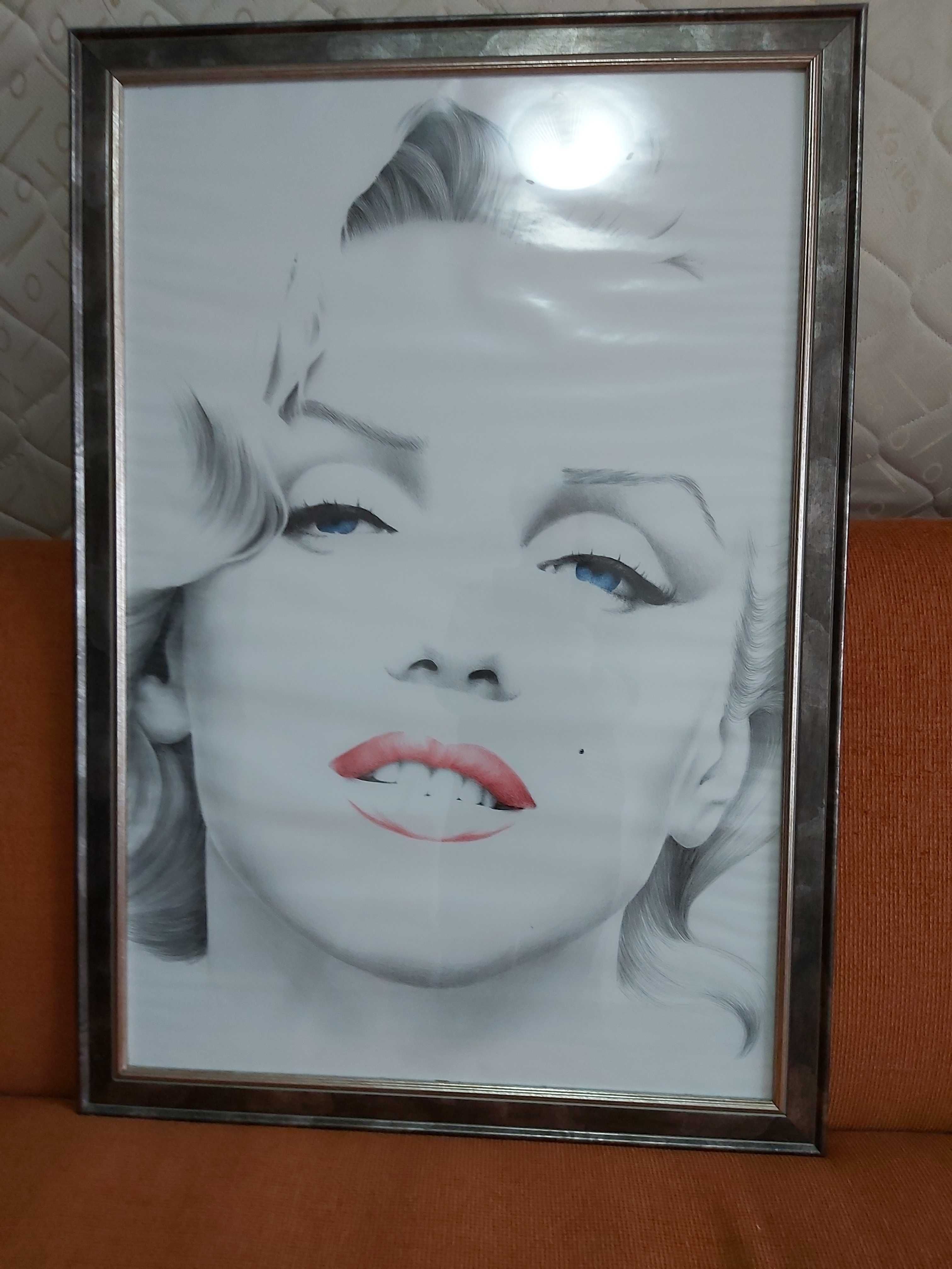 Vand Tablou cu Marilyn Monroe, decor pentru perete cu rama din lemn