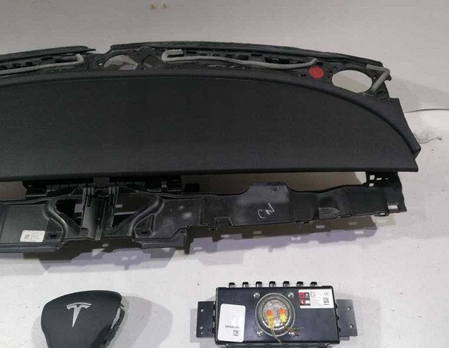 Tesla Model 3 III kit airbag volan pasager - plansa bord - centuri