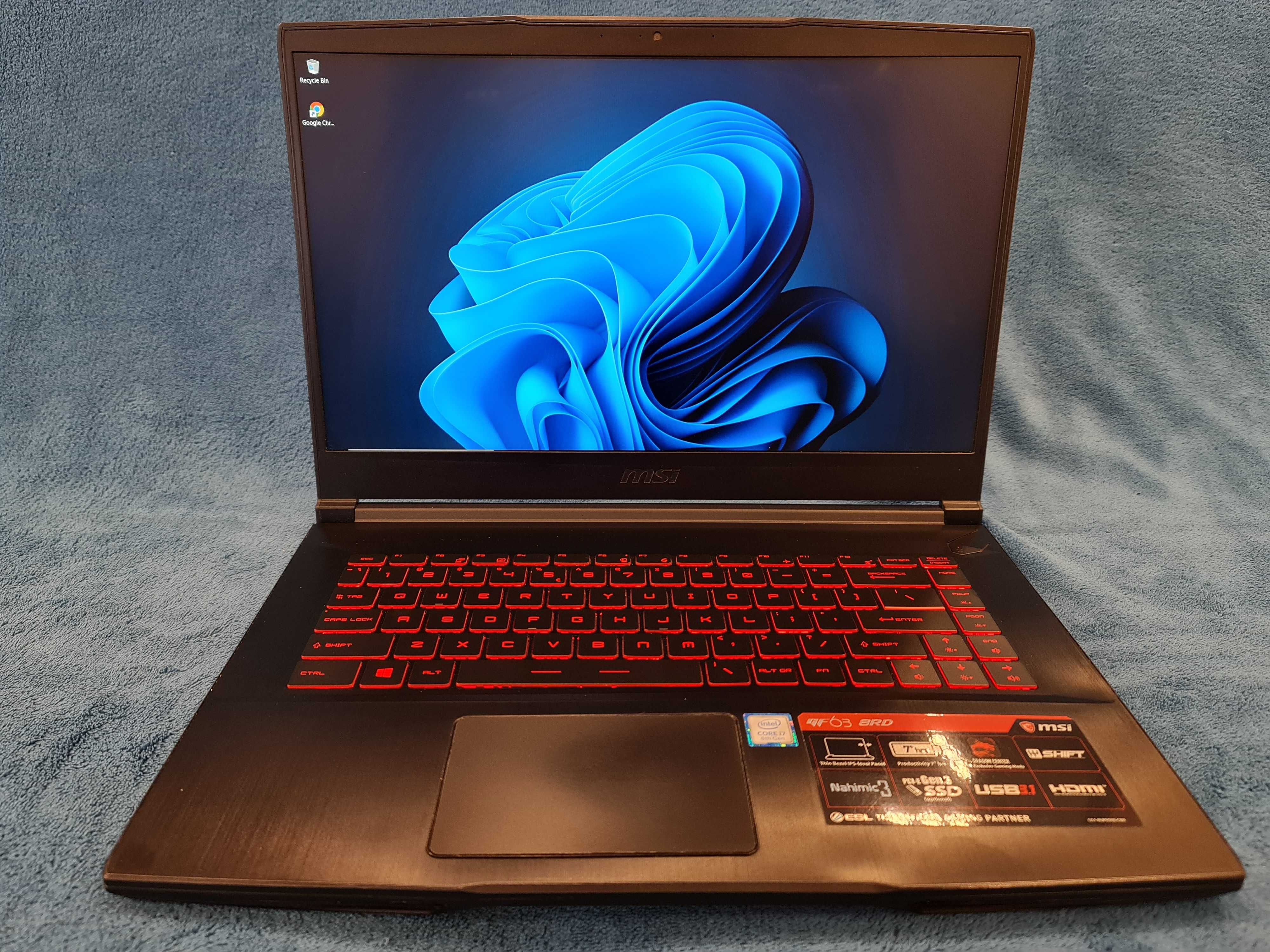 laptop gaming MSI ,intel core i7-8750H  ,video NVIDIA GTX, aluminiu