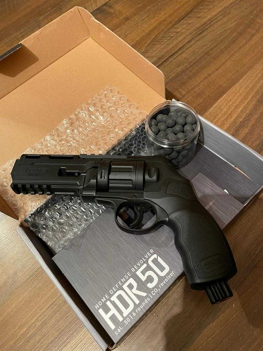 Pistol Airsoft Revolver AutoAparare Model Upgradat 20j