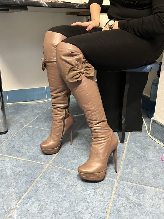 Cizme din piele naturală, made in Italy