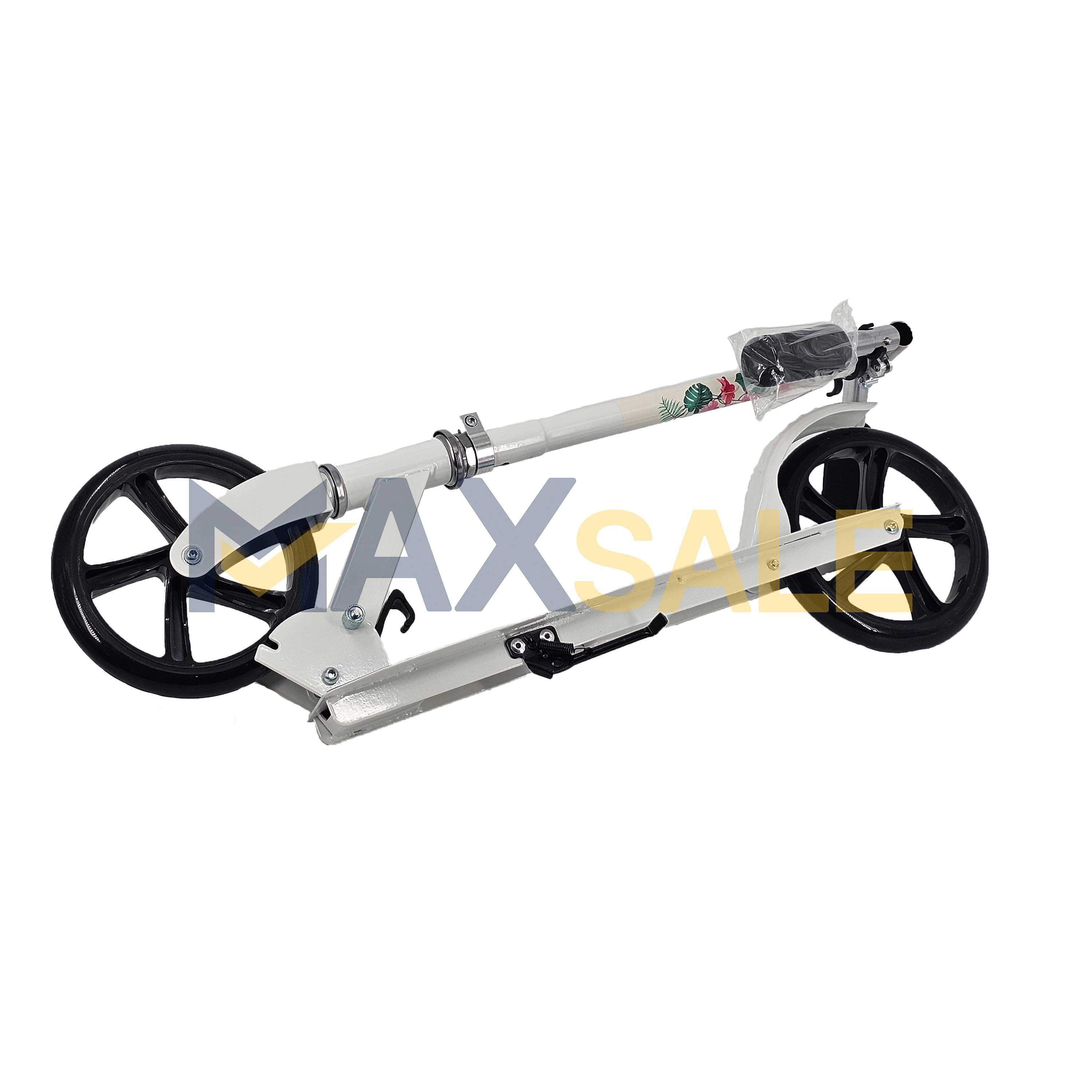 Тротинетка Детска скутер scooter сгъваема бяло и мента колело триколка