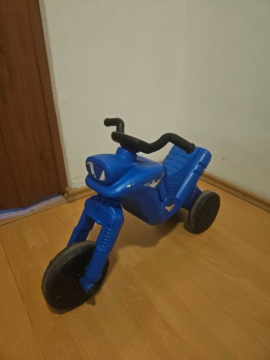 Tricicleta motocicleta enduro maxi dohány albastru – jucărie echilibru