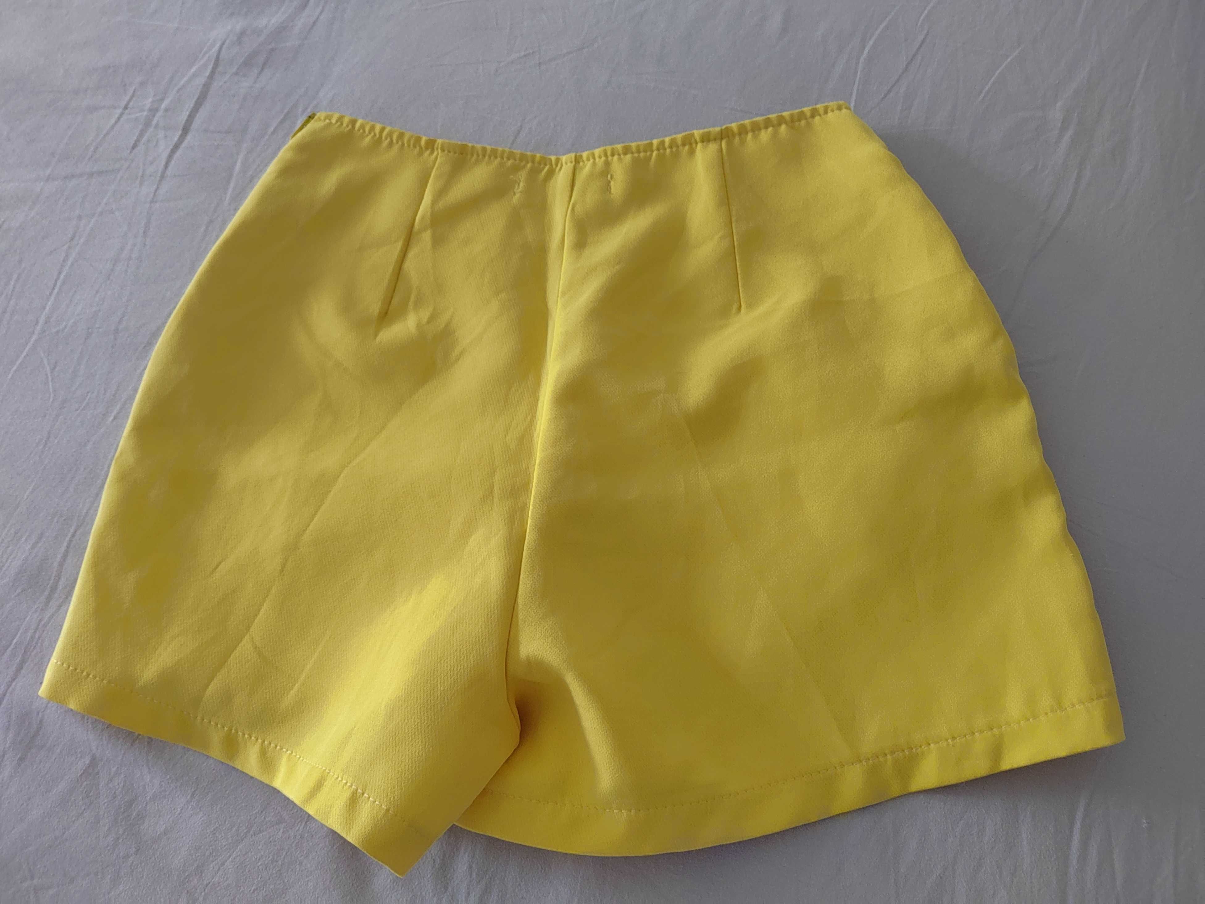 Жълти пола панталон
