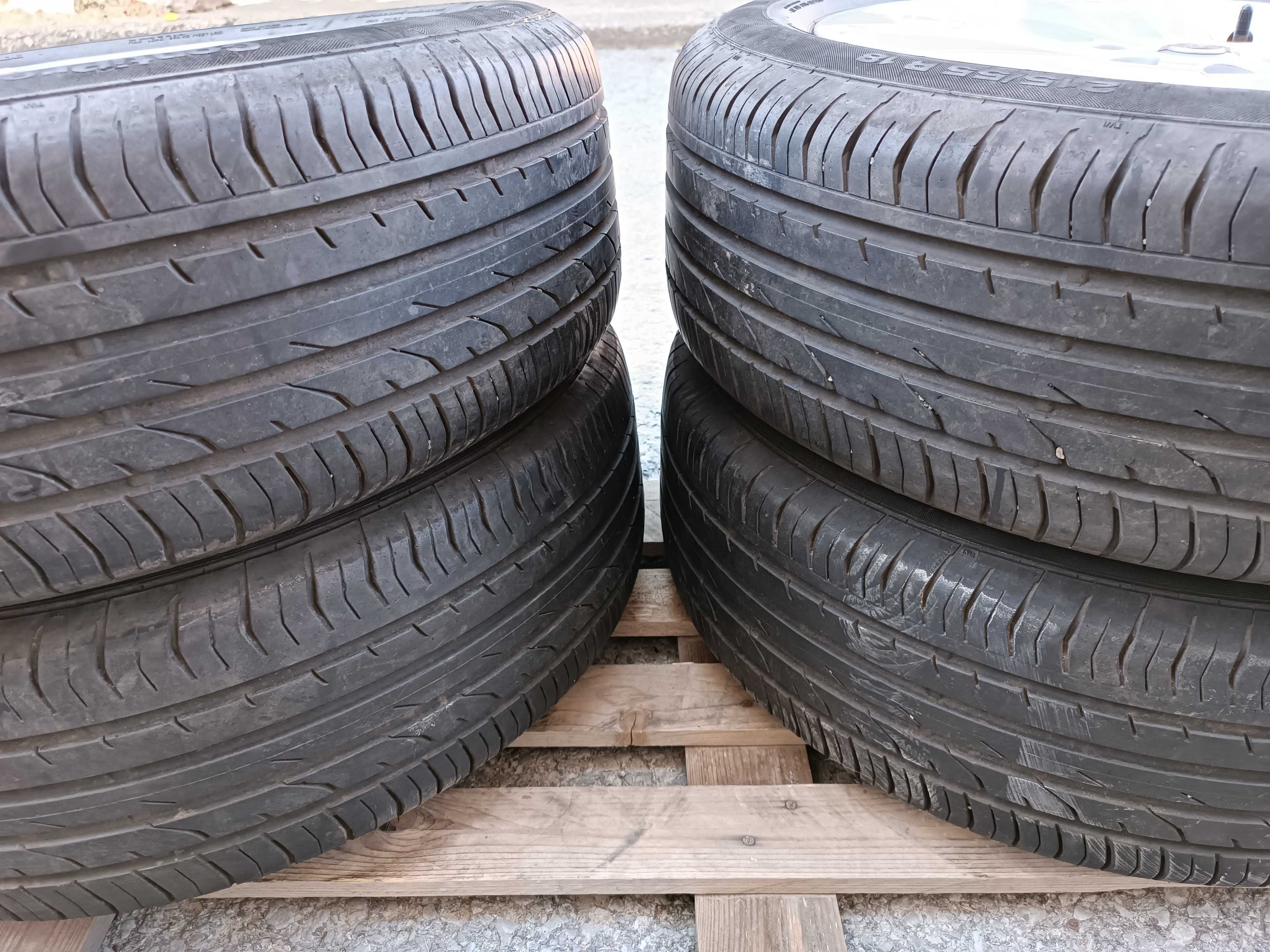 Лети джанти 18ки 5х105 Opel + летни гуми 215/55/18 Continental