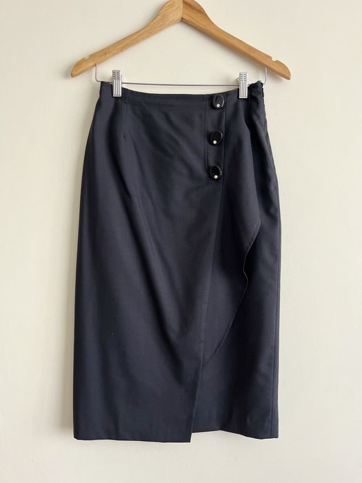 Fusta tip creion, stofa din lana 100%