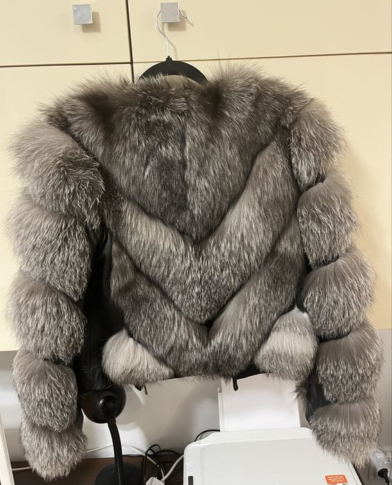 Blana naturala din vulpe argintie