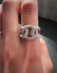 Inel Cuban cu moissanite