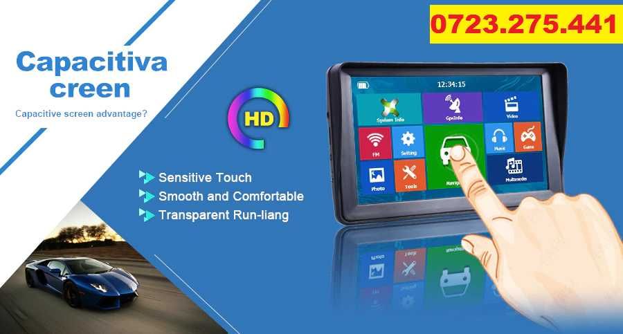 GPS Navigatii HD 7"GPS AUTO GPS TIR GPS Camion  IGO HARTI Europa 2025