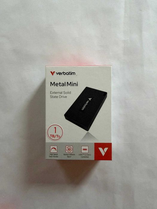SSD Extern Verbatim Metal Mini - 1TB Gen 2 ! SIGILAT + Garantie !