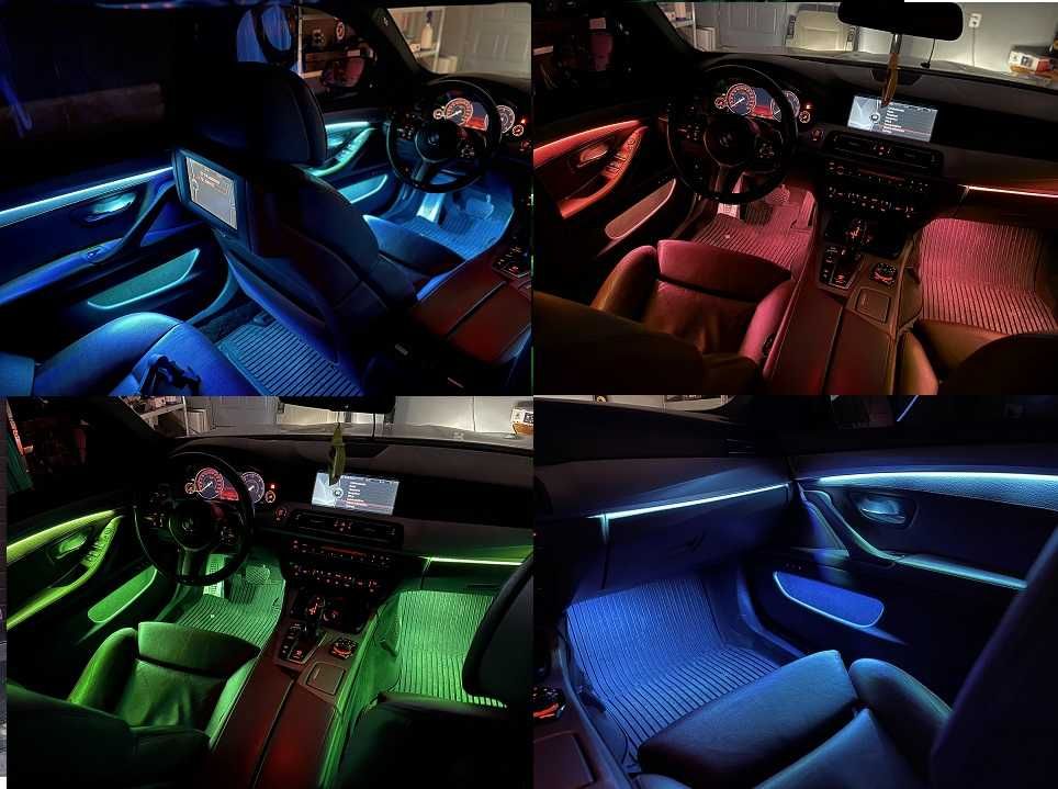Lumini Ambientale 9 culori BMW F10 Serie 5 2010-2016