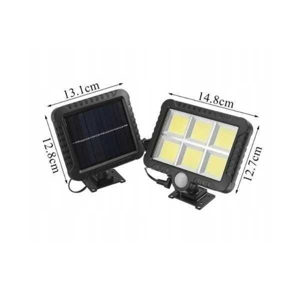 Proiector solar cu panou detasabil led