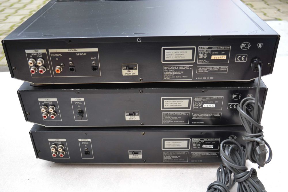 Minidisk  player  Sony   mds je510 / je320  defecte