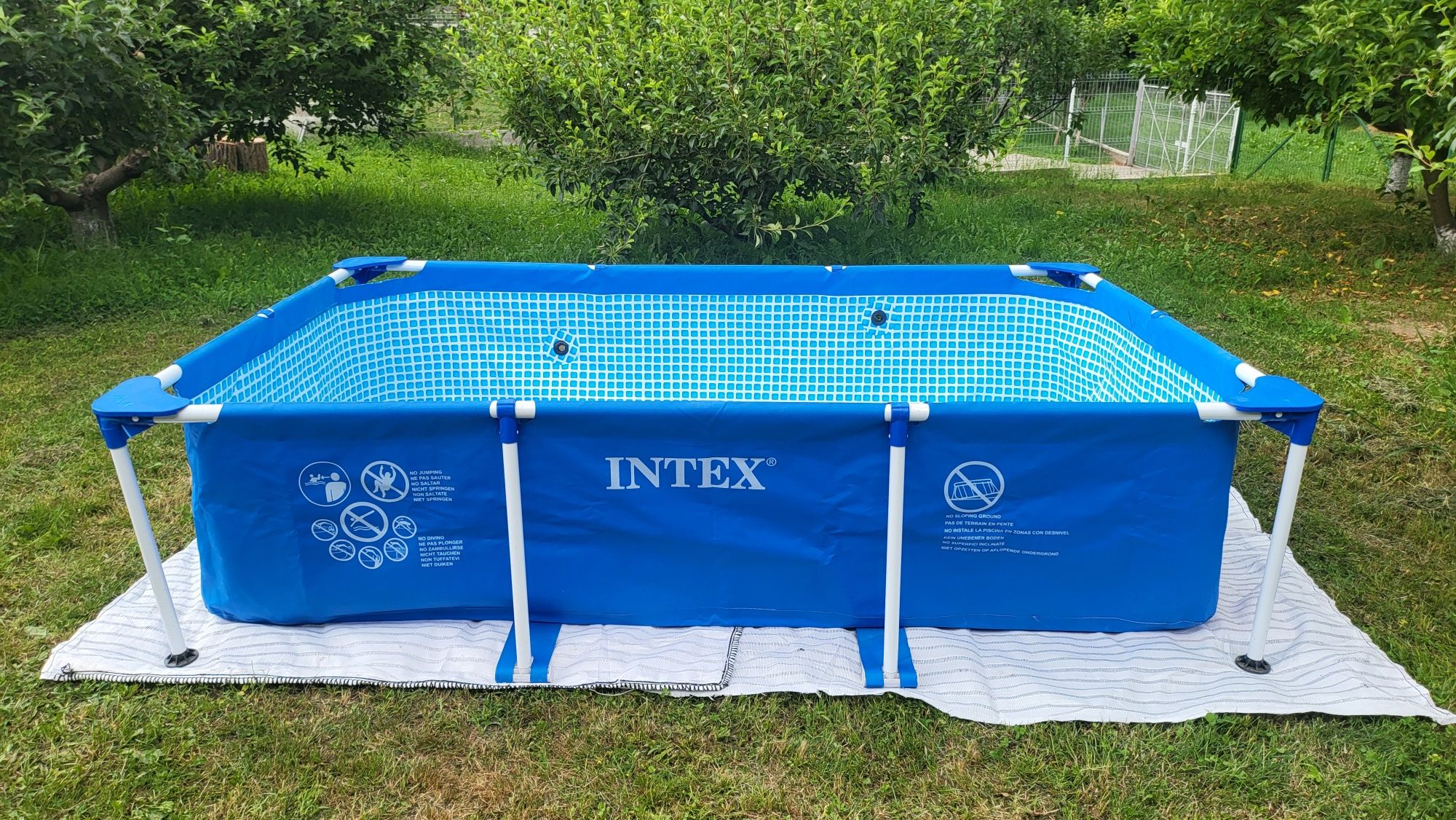 Piscina cu cadru metalic INTEX, 260 x 160 x 65 cm + Pompa filtrare