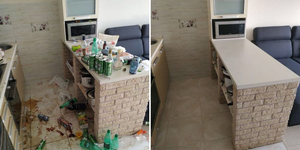 Гениральная уборка влажная после ремонта