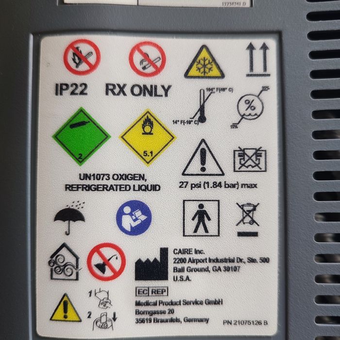 Concentrator oxigen portabil CAIRE