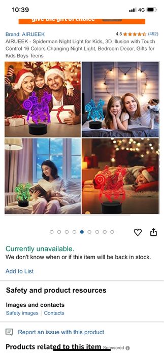 Lampa Spiderman,iluzie 3D,16 culori schimbatoare.Noua