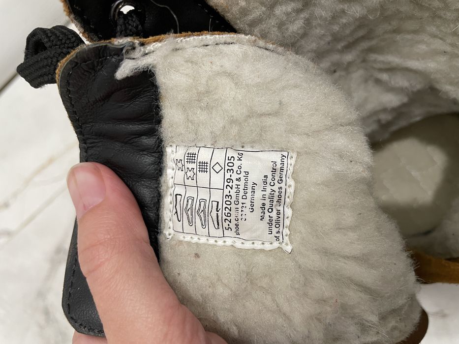 Зимни боти s. Oliver, естествена кожа-велур, 40 номер