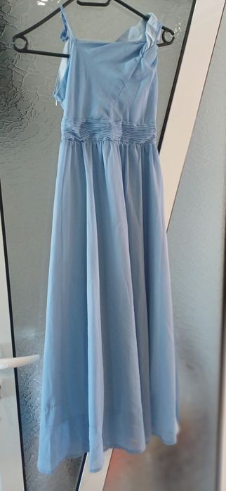 Дълга рокля в син