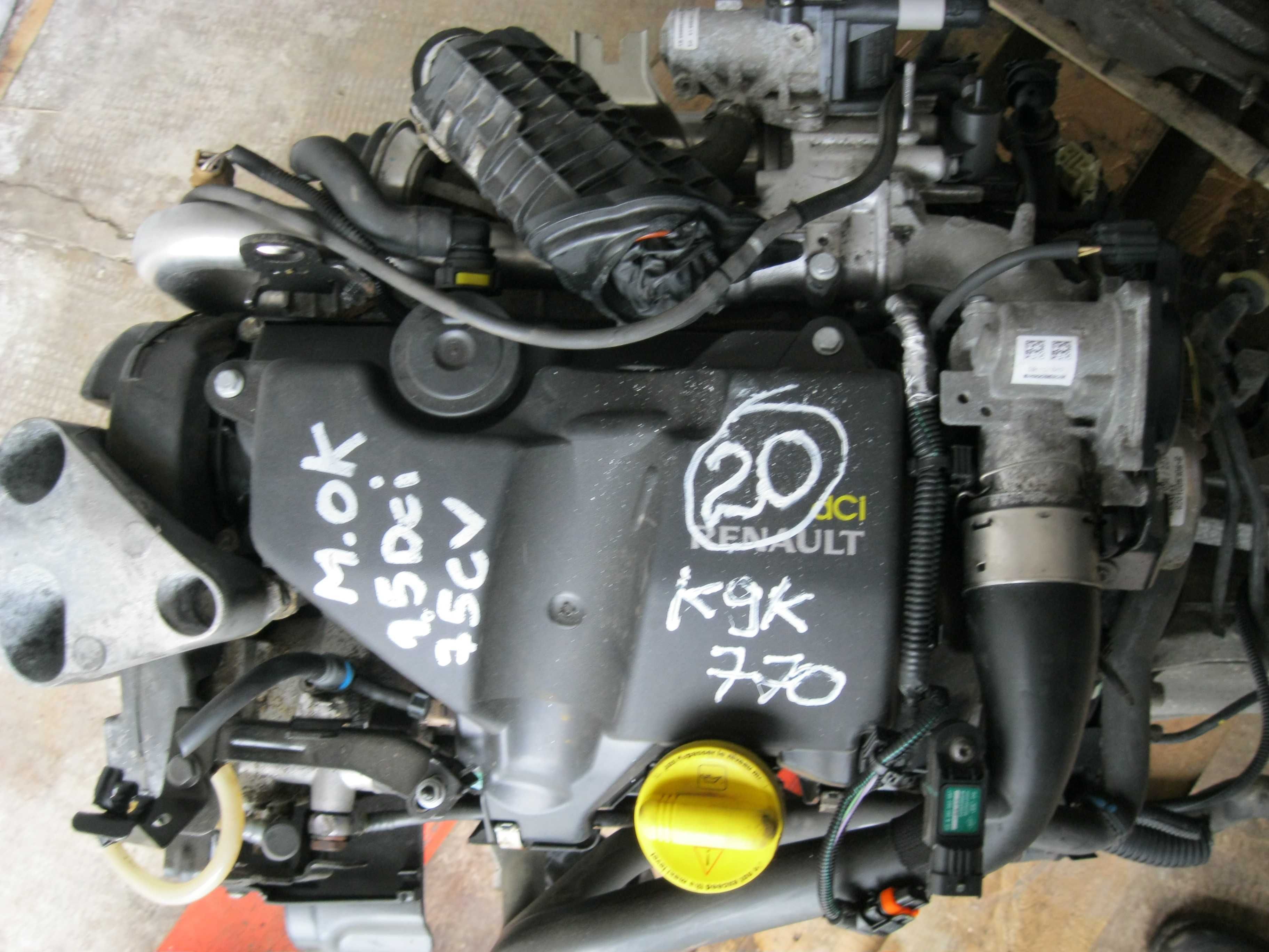 Motor 1,5DCI*K9K770*CuAnexe*75Cp2015Eu5DELPHI-CLIO3*25000km(NOU)Franta