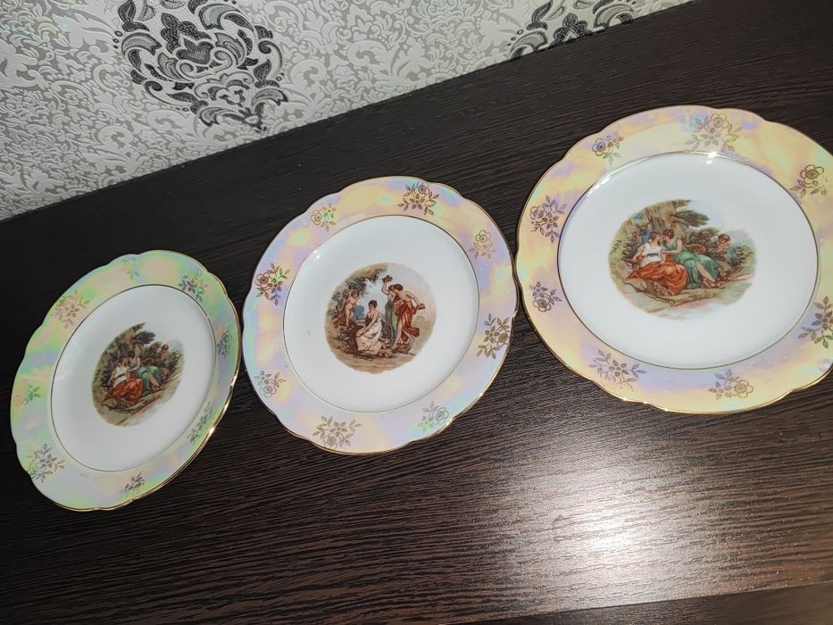 Тарелочки фарфор 3 штуки ГДР