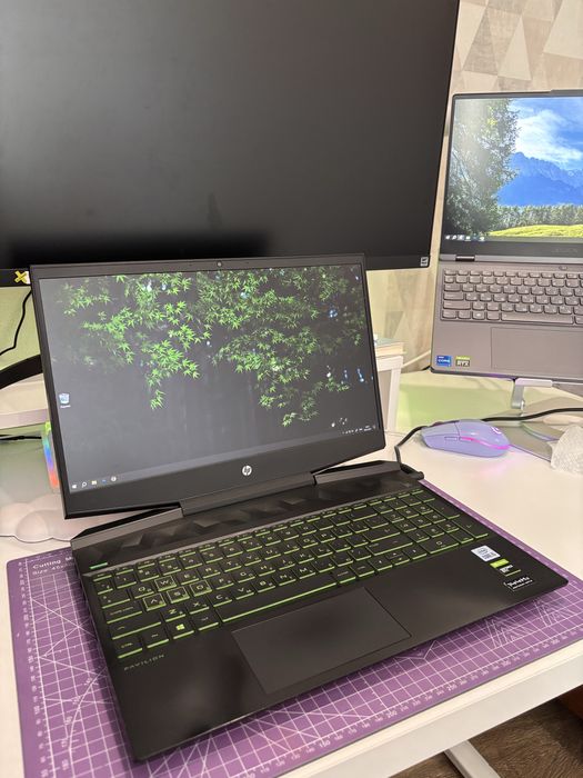 HP Pavilion Gaming 15-dk1063ur — 32 ГБ ОЗУ, отличное состояние!