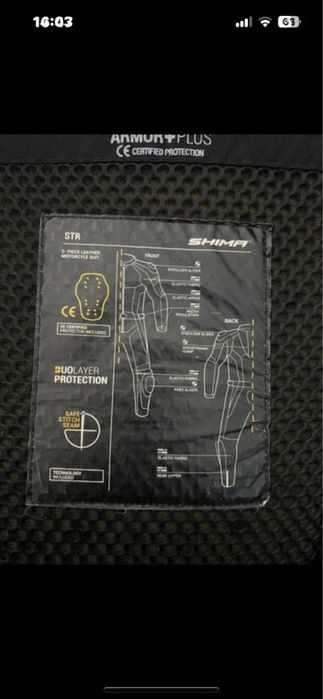 Combinezon moto piele shima 48