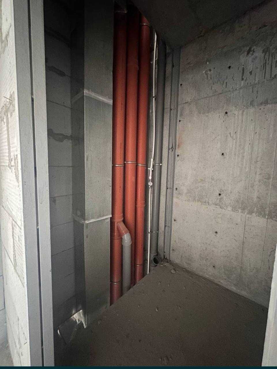DarkhanResidence 2-комнатная 43м2 КОРОБКА студия 2-этаж НОВОМОСКОВСКАЯ