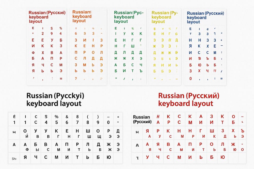 Наклейки на клавиатуру прозрачные оптом и в розницу