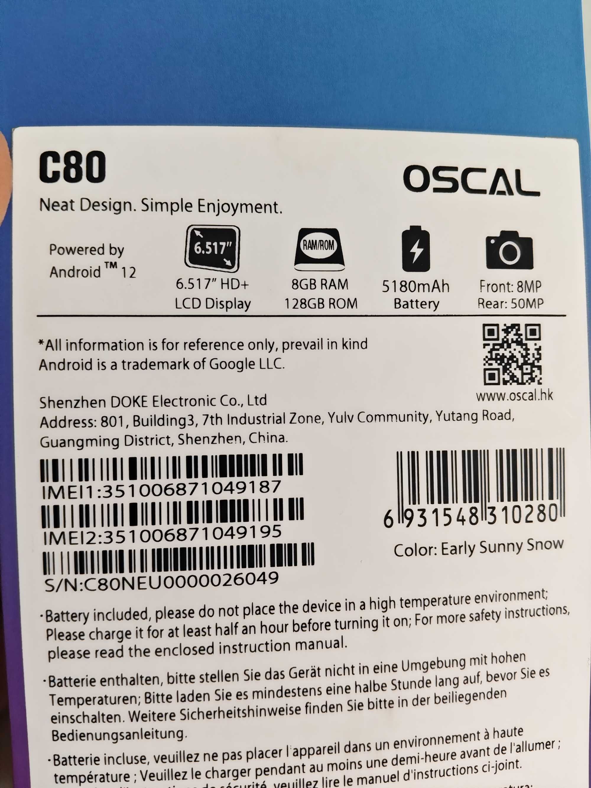 Смартфон Blackview oscal c80